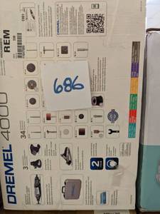 lot 686 image: Dremel 4000 Rotary Tool Kit