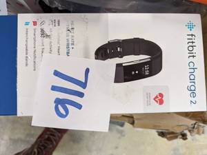 lot 716 image: Fitbit Flex 2 Activity Tracker Wristband - Black