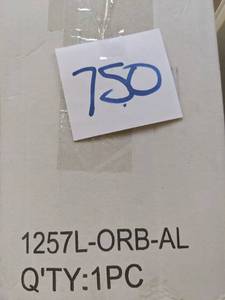 lot 750 image: Decorative Flushmount 14 Medium 2-Light Oil Rubbed Bronze Ceiling Flush Mount NIB