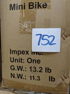 lot 752 image: LifeMax Deluxe Mini Exercise Bike