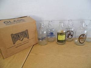 Lot of 6 Growlers w Box