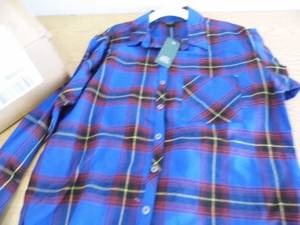 Case of 13 Plaid Shirts