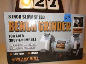 lot 27 image: Black Bull 8 Bench Grinder