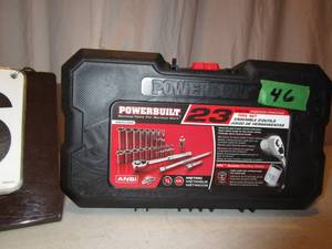 lot 46 image: Powerbuilt 23 pc  Socket Set