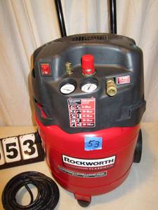 lot 53 image: Rockworth 12 Gallon Air Compressor