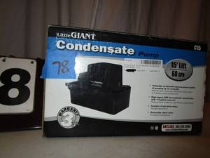 lot 78 image: Little Giant Condensate Pump
