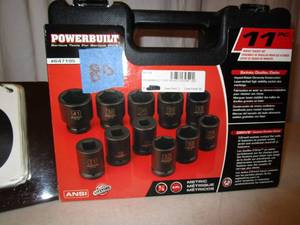 lot 80 image: Powerbuilt 11pc Socket Set - Metric