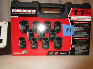 lot 81 image: Powerbuilt 8pc Socket Set - SAE