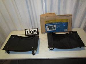 lot 109 image: Heavy Gauge Steel Vehicle Dolly Set