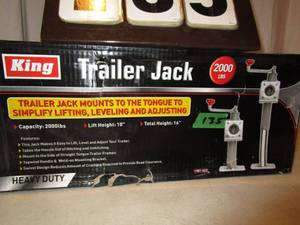 lot 135 image: Trailer Jack - 2000 lb