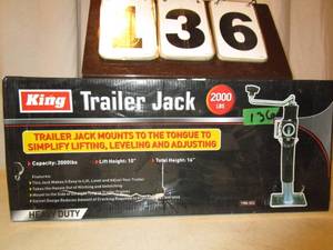 lot 136 image: Trailer Jack - 2000 lb