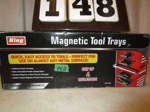 lot 148 image: Magnetic Tool Trays