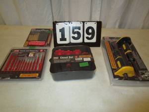 lot 159 image: Punch & Chisel Sets - qty 4