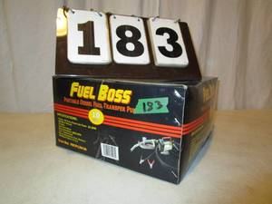 lot 183 image: Fuel Boss Portable Diesel Fuel Transfer Pump