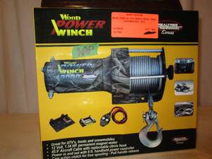 lot 188 image: Wood Power 3000 Lb Realtree Winch Kit