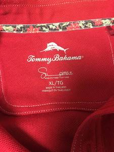 lot 52 image: Tommie Bahama Shirt Red Mens Size XL