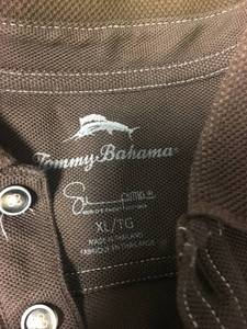 lot 53 image: Tommie Bahama Shirt Brown Mens Size XL