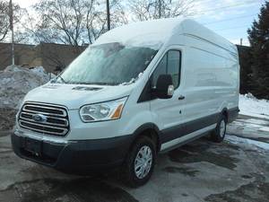 lot 1 image: 2015 Ford T-350 EL High Roof Slide Transit Van 4-Door Cargo Van - A38487