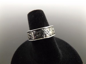 .925 Sterling Silver Hemp Band Ring Size 7