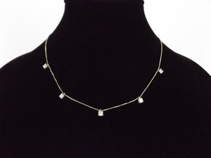 .925 Sterling Silver Crystal Necklace
