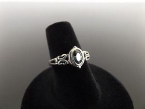 .925 Sterling Silver Oval Cut Mystic Topaz Ring Size 6.5