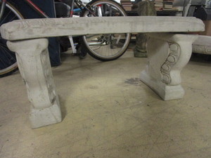 lot 537 image: DECORATIVE STONE BENCHES