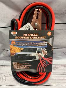 New 10 Gauge Jumper Booster Cables
