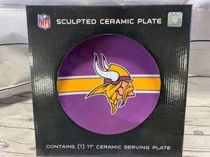Minnesota Vikings 11 Ceramic Serving Plate
