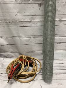 Heavy Duty Booster Jumper Cables & 3 Metal Screen