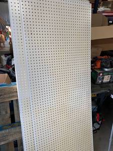 11 Sheets of Pegboard (approx 28 12 x 73 34)
