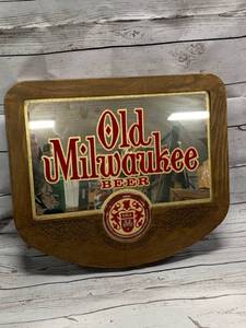 Vintage Old Milwaukee Mirror  Sign