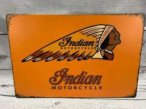 Indian Motorcycle Metal Sign Apprx 8 x 12