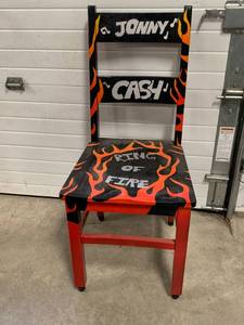 Johnny Cash Ring of Fire Chair