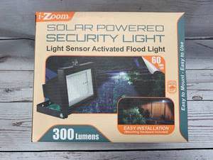 New Solar Powered Security Light