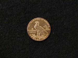 lot 3 image: 1909 Two and One Half Dollar Indian...