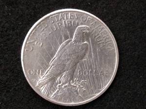 lot 92 image: 1934 S Peace Silver Dollar...