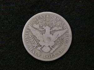 lot 100 image: 1904 Barber Silver Half Dollar...