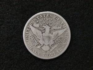lot 109 image: 1912 D Barber Silver Half Dollar...