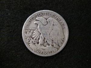 lot 120 image: 1935 Walking Liberty Silver Half Do...