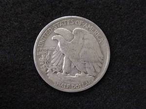 lot 123 image: 1937 Walking Liberty Silver Half Do...