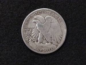 lot 130 image: 1941 Walking Liberty Silver Half Do...