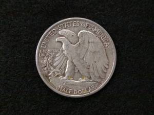 lot 135 image: 1943 Walking Liberty Silver Half Do...