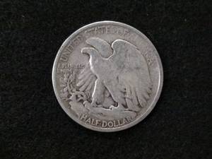 lot 142 image: 1945 S Walking Liberty Silver Half ...