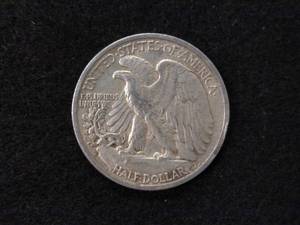 lot 145 image: 1946 S Walking Liberty Silver Half ...