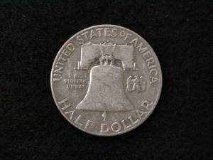 lot 147 image: 1950 D Franklin Silver Half Dollar...