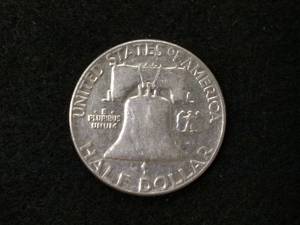 lot 151 image: 1953 Franklin Silver Half Dollar...