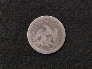 lot 167 image: 1853 Arrows & Rays Seated Liberty S...