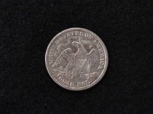 lot 169 image: 1876 Seated Liberty Silver Quarter...