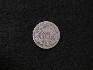 lot 187 image: 1902 Barber Silver Dime...