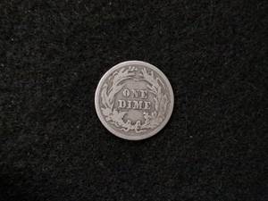 lot 189 image: 1913 Barber Silver Dime...